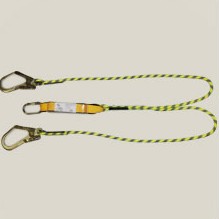 Double braided rope shock absorbing lanyard FAS653/1