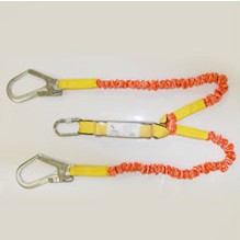Double shock absorbing lanyard elasticated webbing FAS654/1