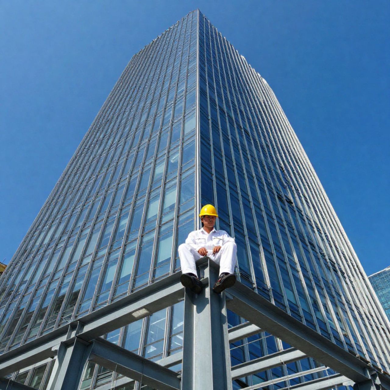 Commercial building fall arrest